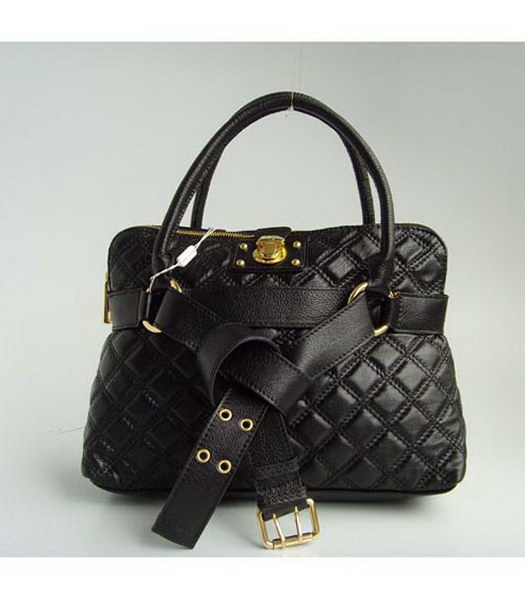 Marc Jacobs ha imbottito Bruna Satchel_Black Pelle